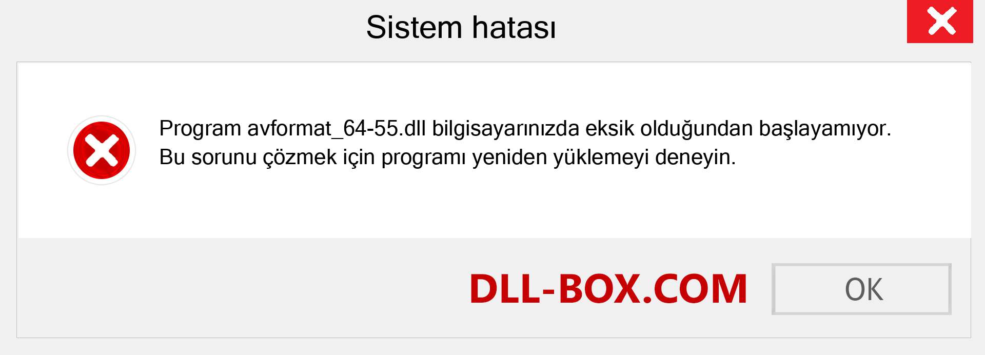 avformat_64-55.dll dosyası eksik mi? Windows 7, 8, 10 için İndirin - Windows'ta avformat_64-55 dll Eksik Hatasını Düzeltin, fotoğraflar, resimler